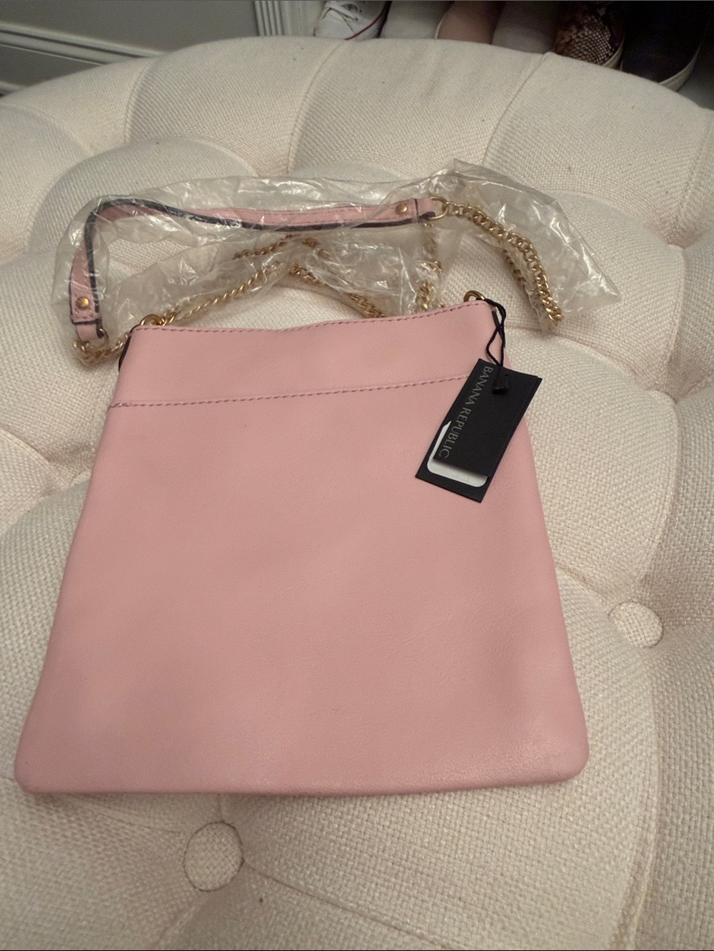 Banana Republic Pink Chain-Accent Crossbody Bag - NWT